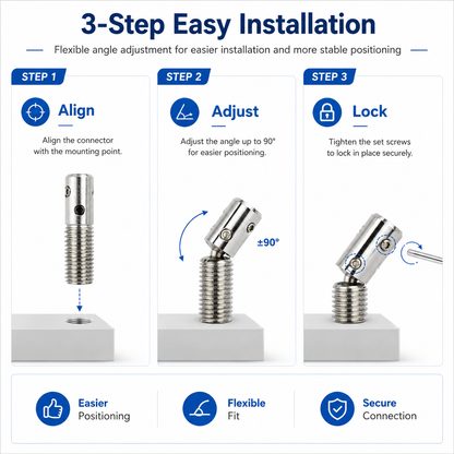 360° Rotating Head Connector Screw for Sex Dolls